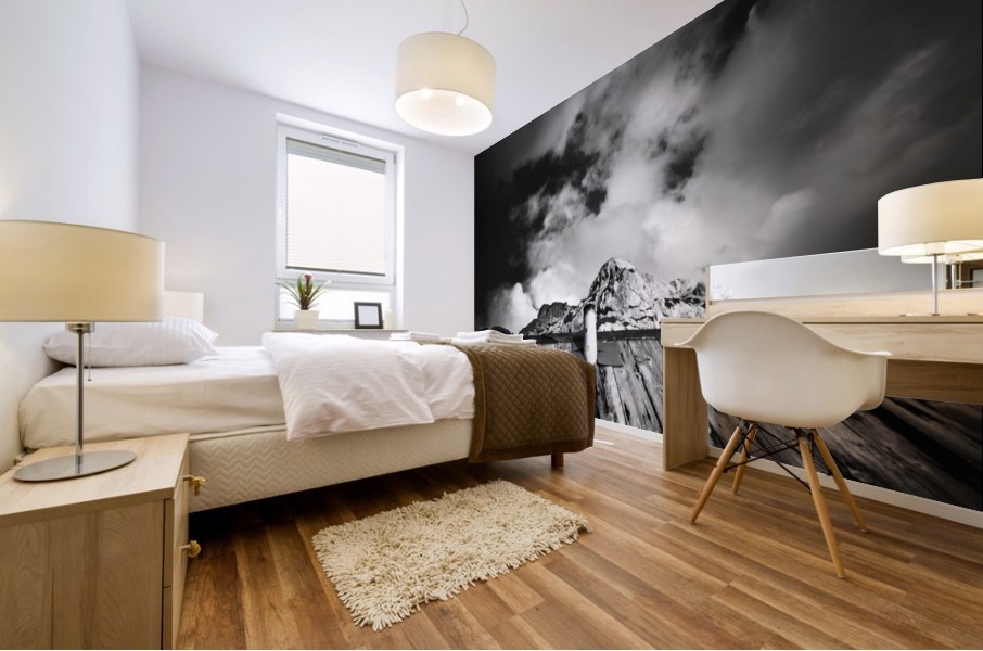 One with mountain Mural print