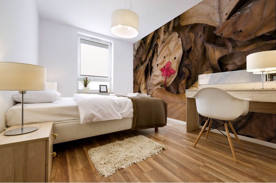 Red beauty Mural print