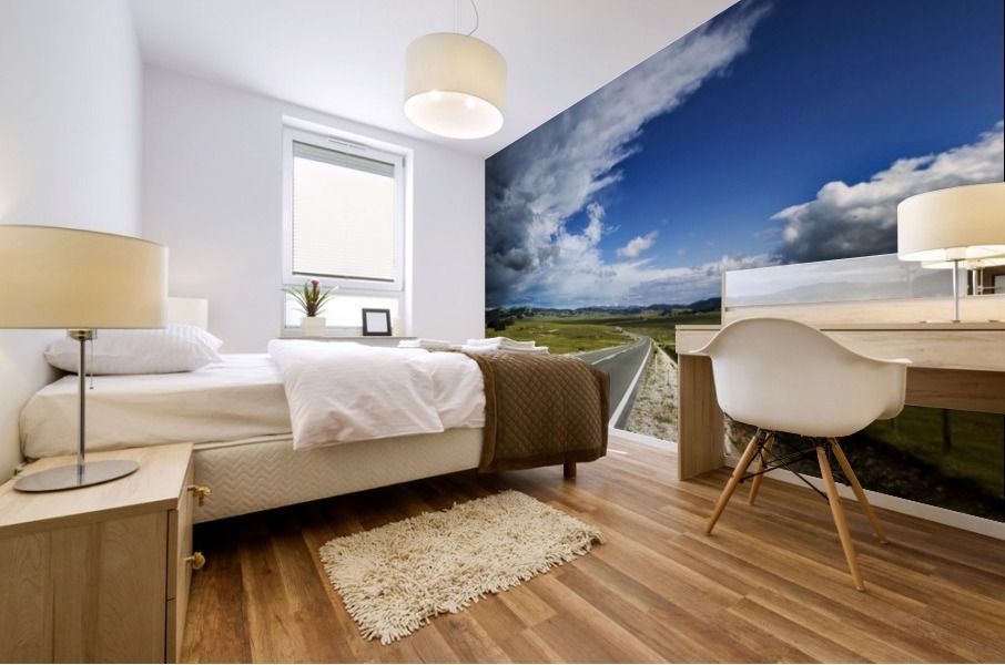 Divided plateau Mural print