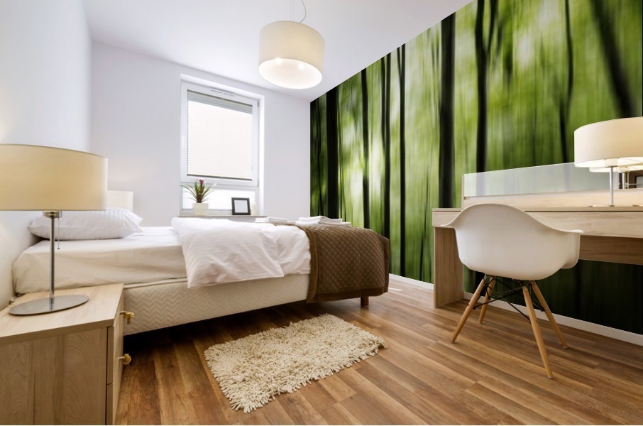 Sliding green  Mural print
