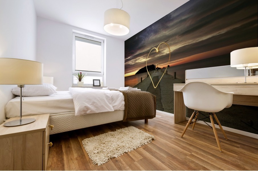 Sea heart Mural print