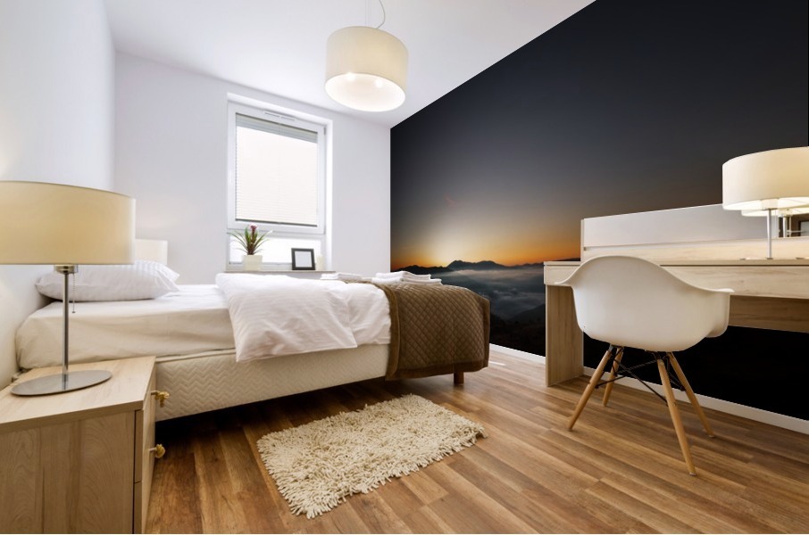 Morning sun Mural print