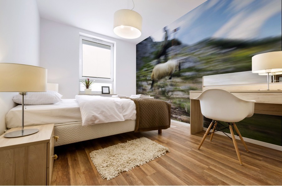 Back to bed Mural print