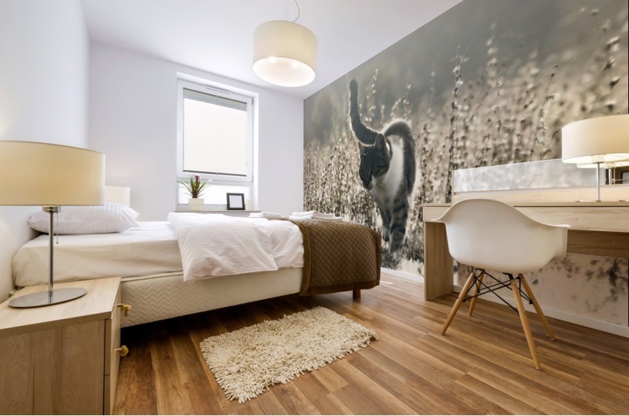Morning hunt Mural print