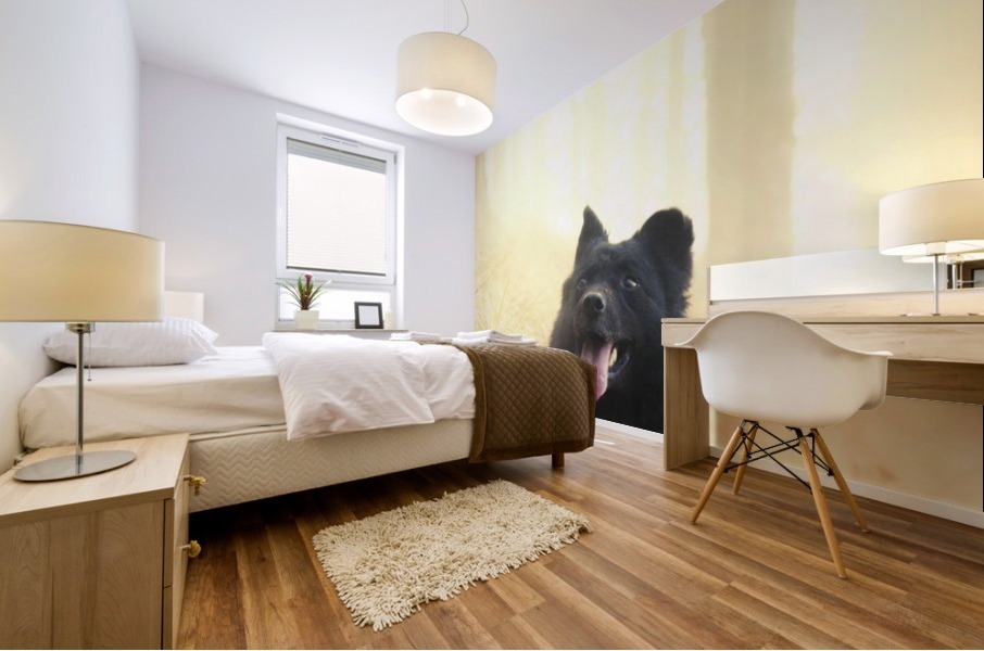 The dog's life Mural print