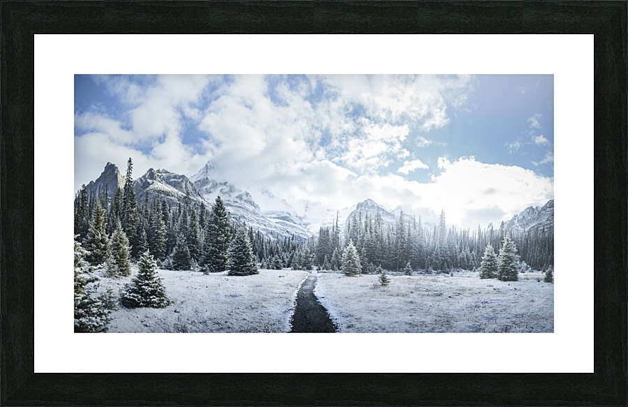 Mountain World Picture Frame print