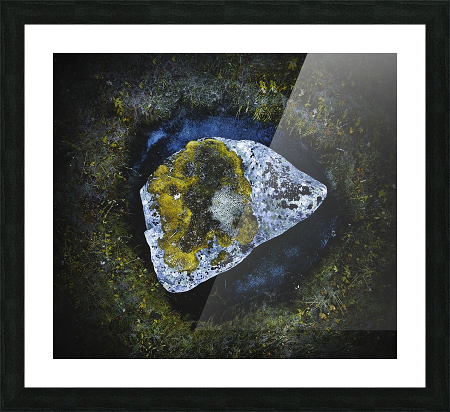 Flying stone Picture Frame print