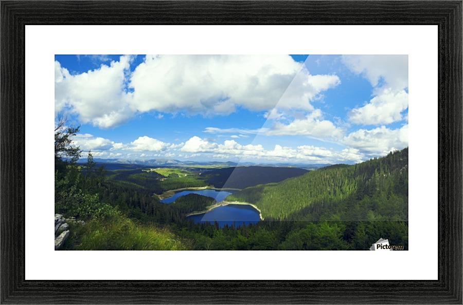 Mountain lakes  Picture Frame print