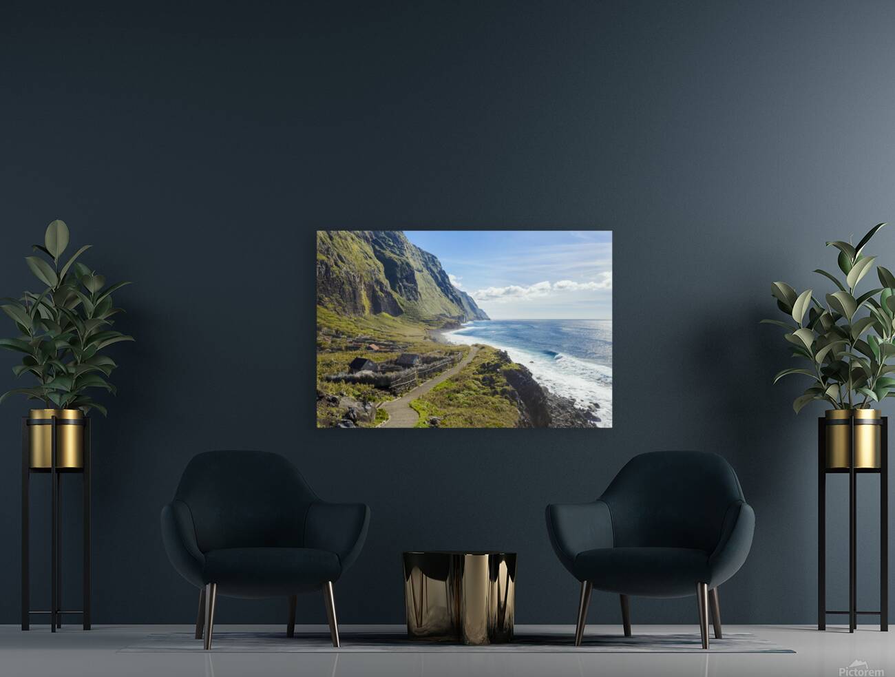 Walk by coast Reproduction