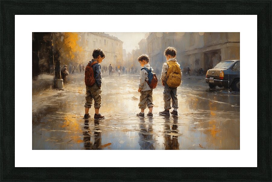 Rainy Day in London Picture Frame Printing