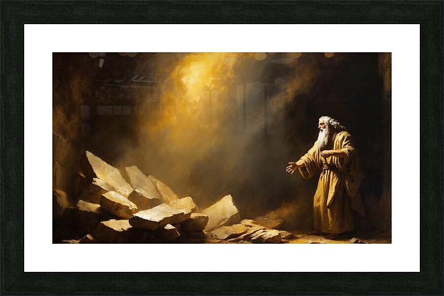 The Twelve Commandments Picture Frame Printing