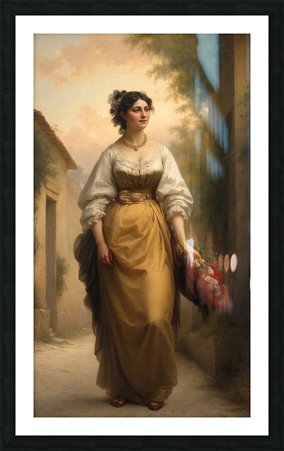 Beauty and Flowers Picture Frame Printing