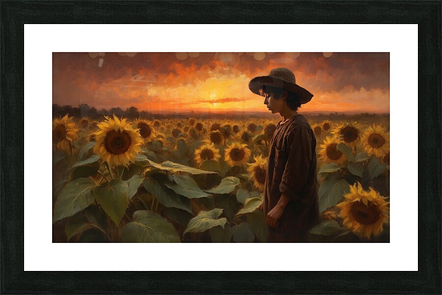 Field of Sun Picture Frame Printing