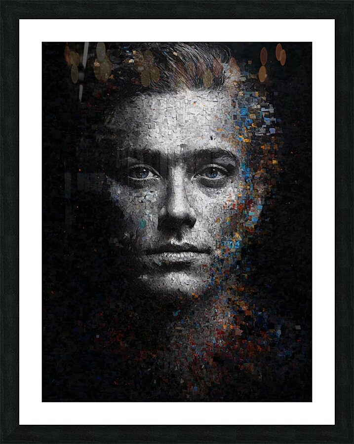 Silver Portrait Picture Frame Printing