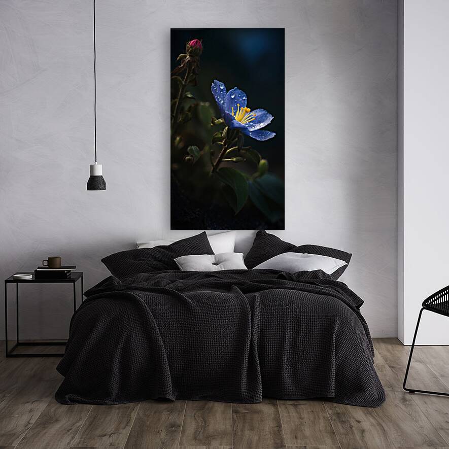 Blue Flower Reproduction