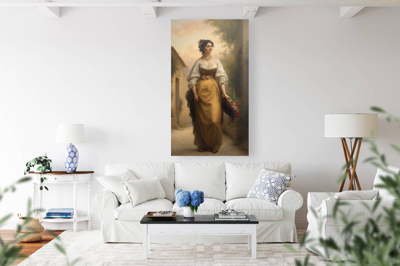 Beauty and Flowers Reproduction