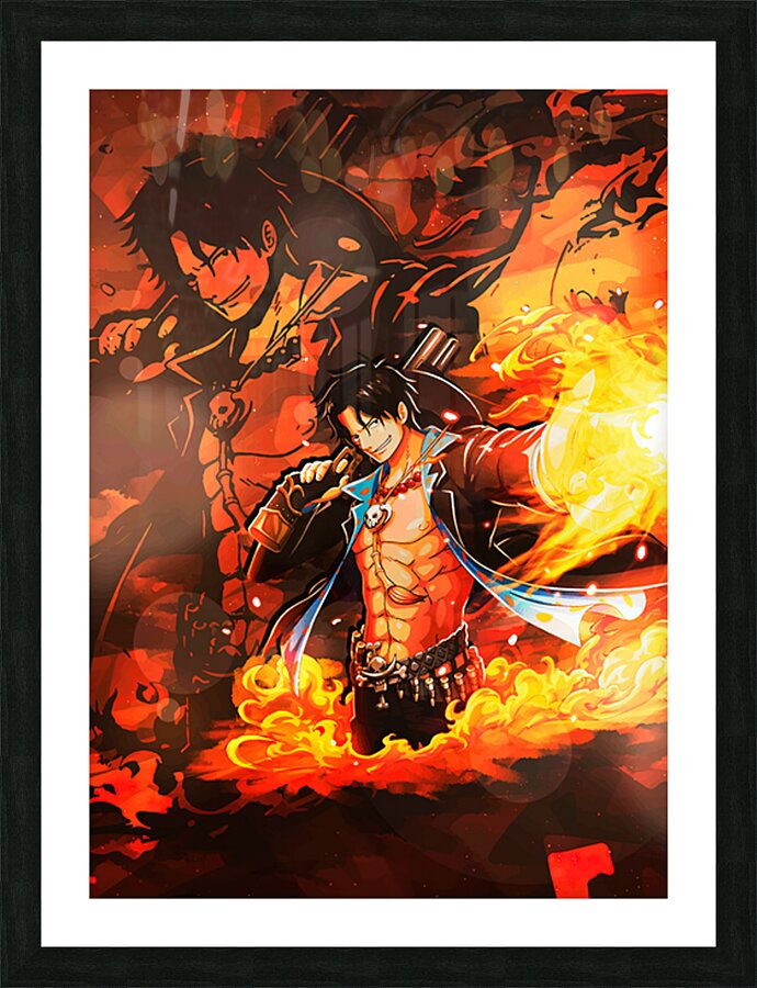 ace one piece Picture Frame print
