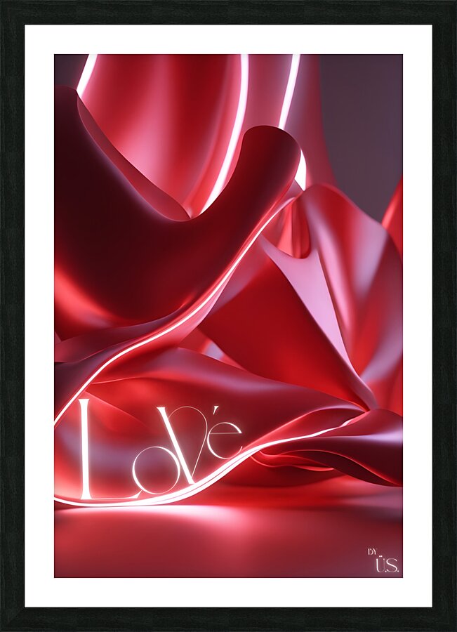 Elegant Red Design  Picture Frame print