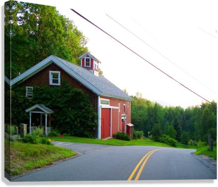 Red Barn House NH Canvas Print