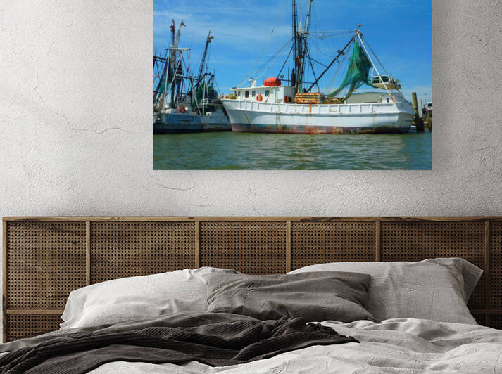 Shrimp Boat San Carlos Island FT Myers Beach FL pre Ian  by Edward Levenson