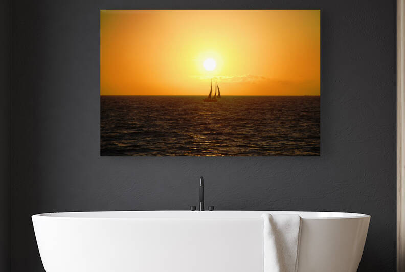 Sunset on the Gulf Key West FL by Edward Levenson