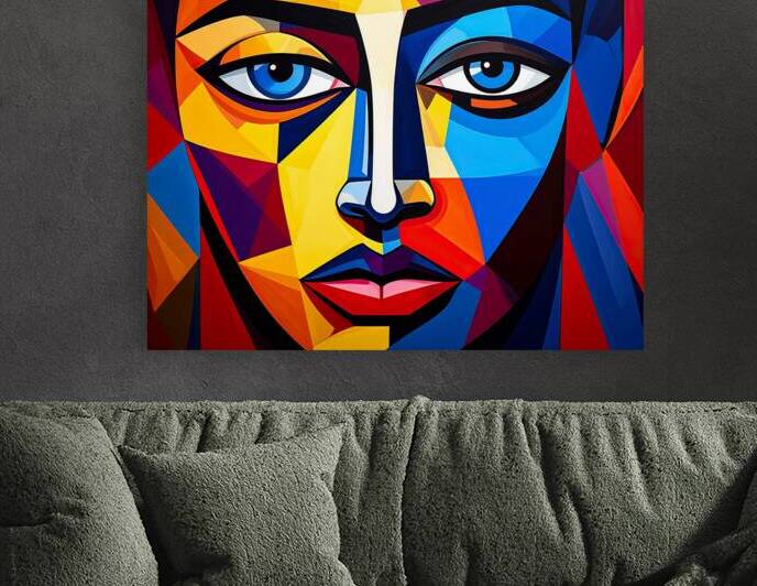 Femme Elegante en Forme Geometrique   by Maty Dieye