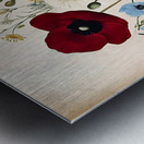  Botanical Flower Bouquet Metal print