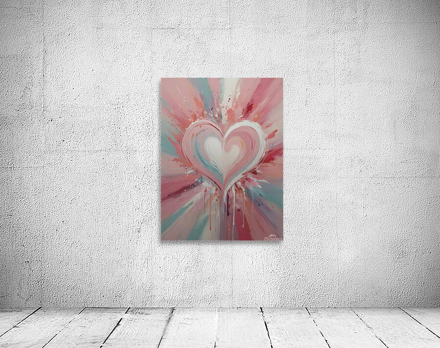 Romantic Abstract Heart Wall Preview