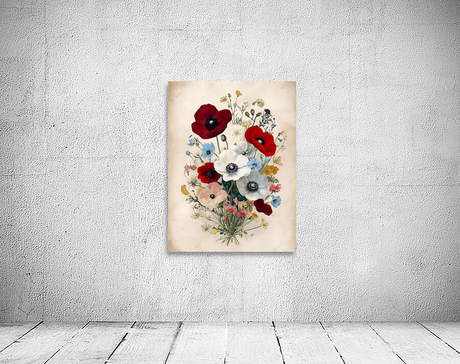  Botanical Flower Bouquet Wall Preview