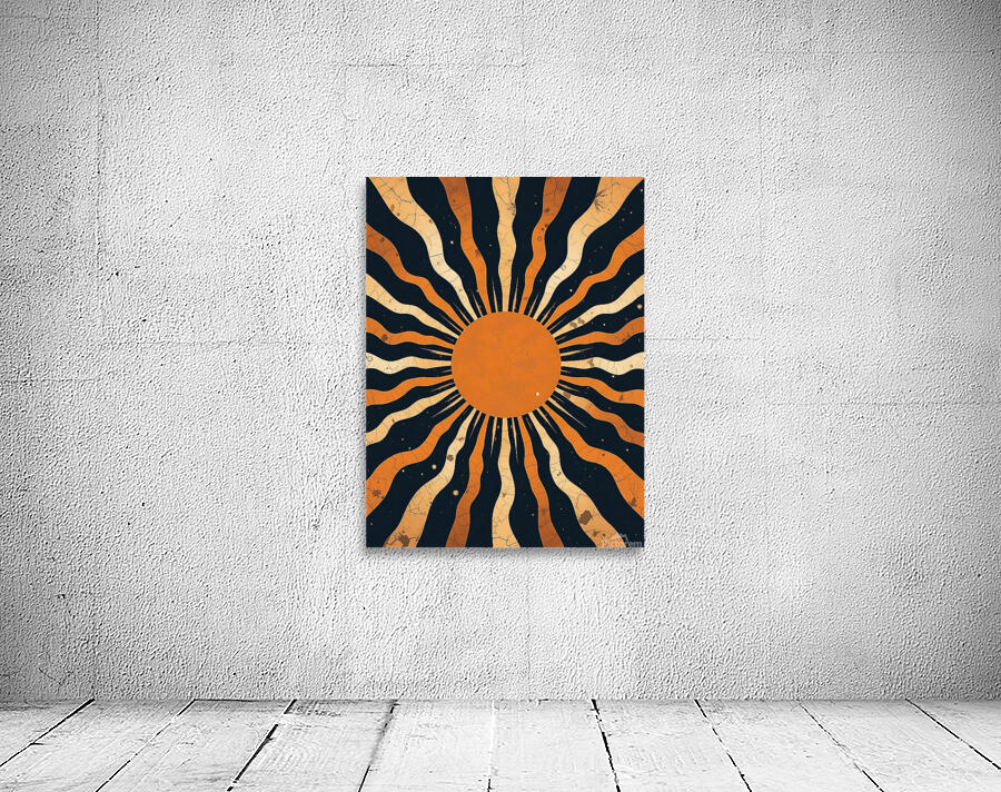 Boho Sun Wall Art Printable Wall Preview
