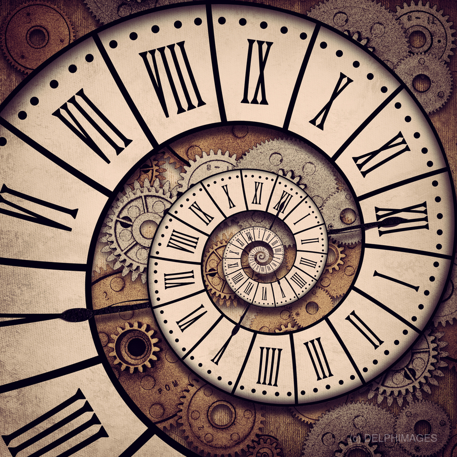 Spiral of time by DELPHIMAGES Wall Art