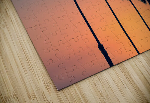 Palm trees at sunset DELPHIMAGES puzzle
