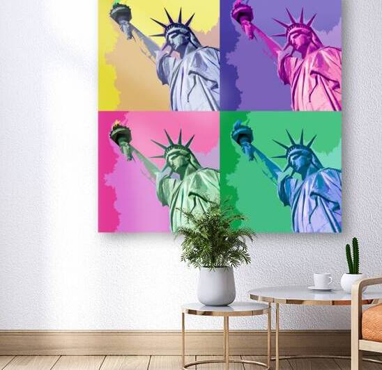 Statue of Liberty pop art by DELPHIMAGES