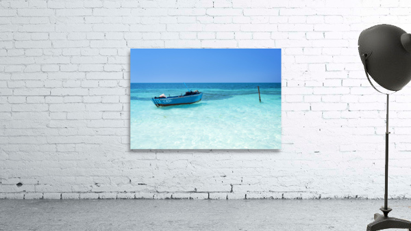 Blue boat Wall Preview
