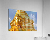 Golden Buddha Acrylic Print