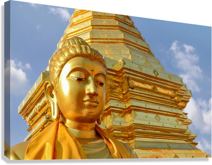 Golden Buddha Canvas Print