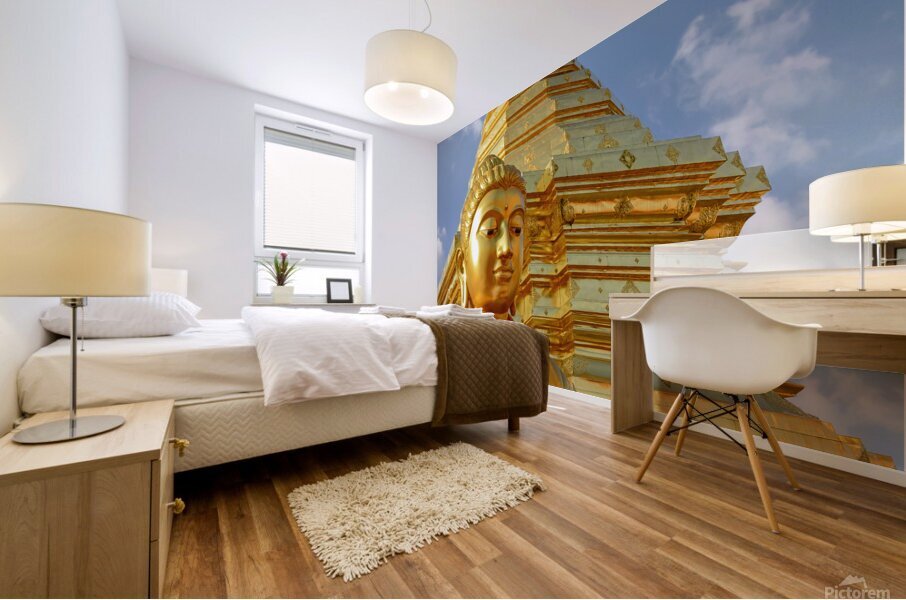 Golden Buddha Mural print