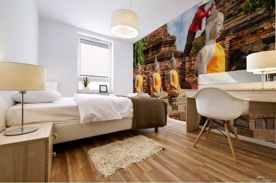 Cleaning Time Mural print