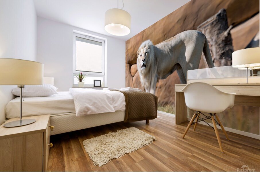 White Lion Mural print