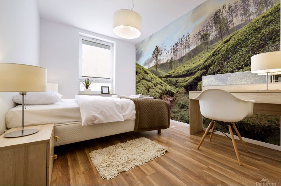 Tea Fields Mural print