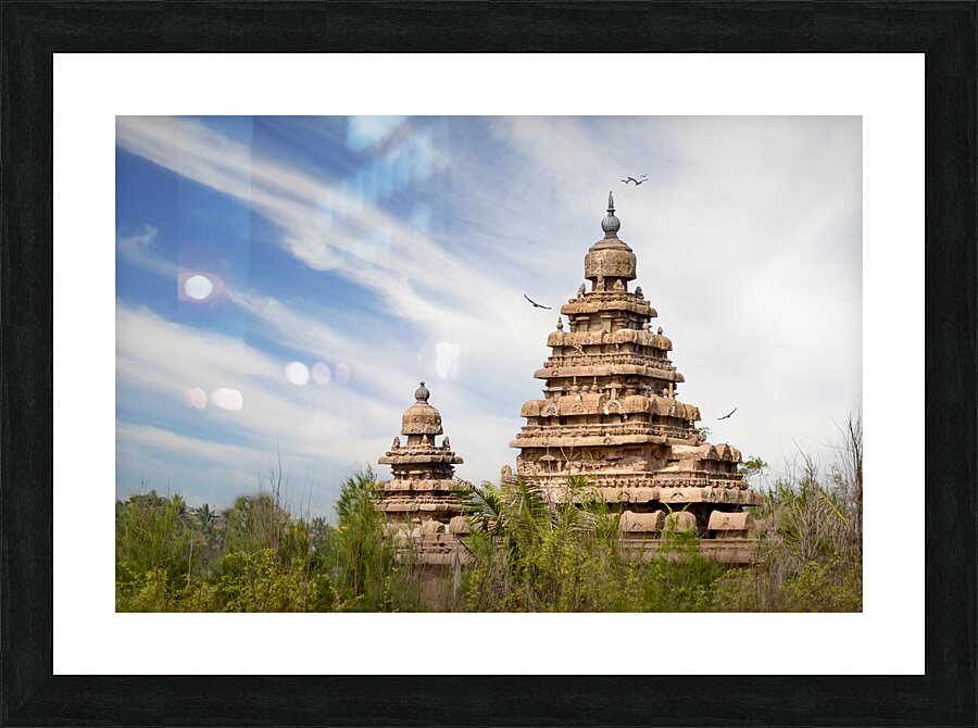 Seashore Temple Picture Frame print