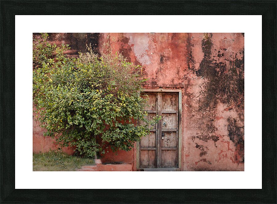 Ancient Door Picture Frame print