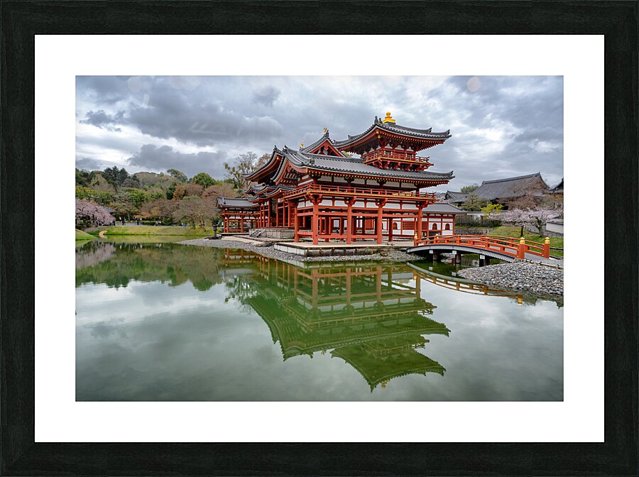 Reflected Temple Picture Frame print