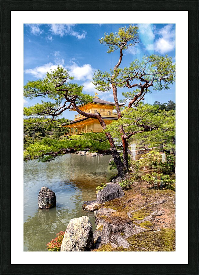 Gold Temple Picture Frame print