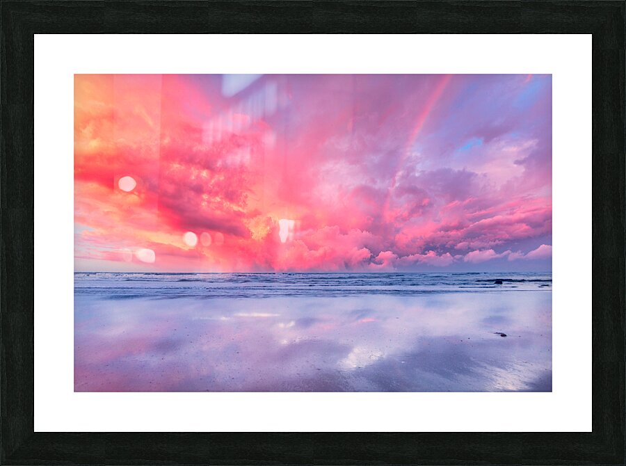 Pinkish Sunset Picture Frame print