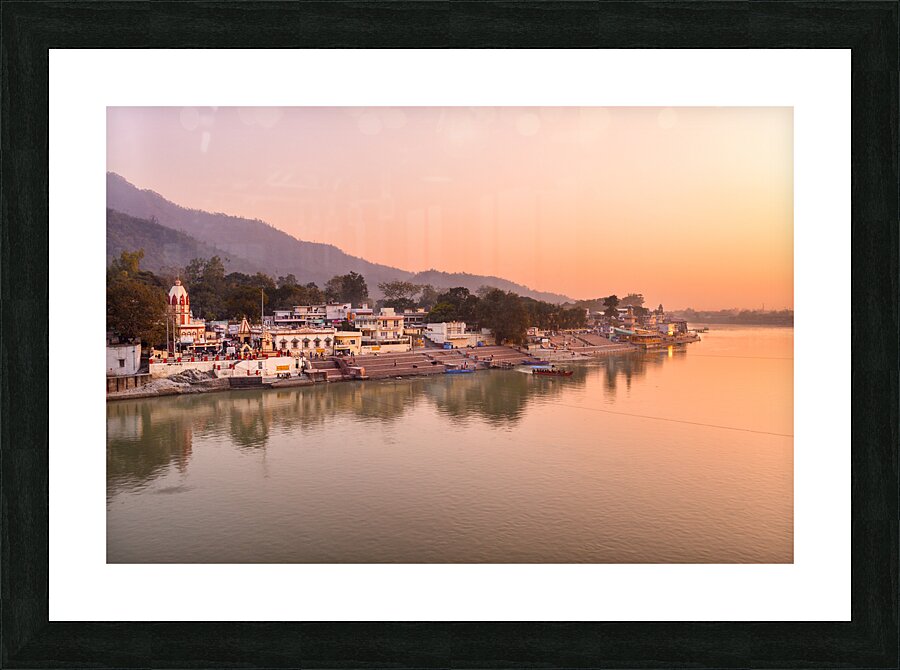 Sunset in Rishikesh Picture Frame print
