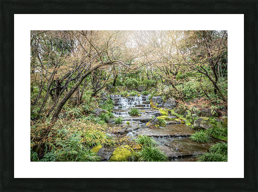 A small waterfall Picture Frame print