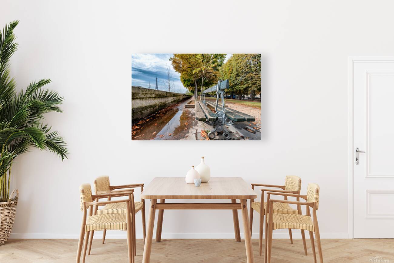 Bench with a view Reproduction