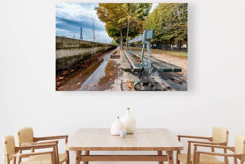 Bench with a view Reproduction