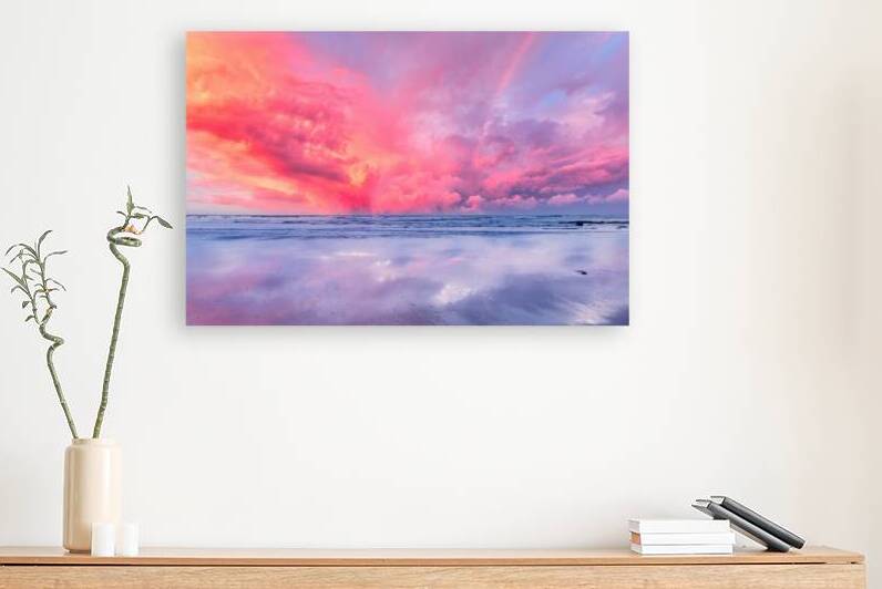 Pinkish Sunset Reproduction